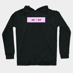 xe / xir - pink Hoodie